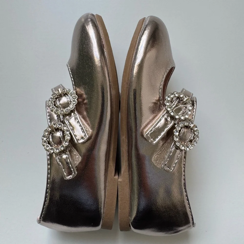 NEW without box, Joie Kids Mary Jane Flats  - Metallic Gold